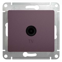 Розетка TV Schneider Electric GLOSSA, оконечная, сиреневый туман