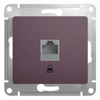 Розетка 1xRJ45 Cat.5 Schneider Electric GLOSSA, сиреневый туман