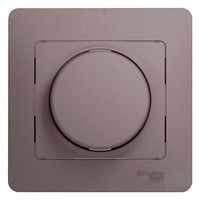 Светорегулятор поворотный Schneider Electric GLOSSA, 60-300 Вт, платина