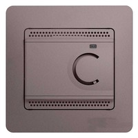 Термостат для теплого пола Schneider Electric GLOSSA, с датчиком, платина