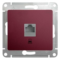 Розетка 1xRJ45 Cat.5 Schneider Electric GLOSSA, баклажановый