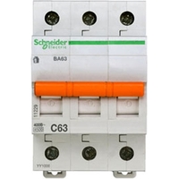 Автоматический выключатель Schneider Electric Домовой 3P 63А (C) 4.5кА