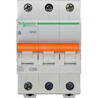Автоматический выключатель Schneider Electric Домовой 3P 50А (C) 4.5кА