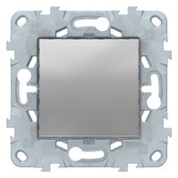 Переключатель 1-клавишный Schneider Electric UNICA NEW, скрытый монтаж, алюминий