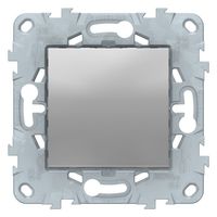 Переключатель 1-клавишный перекрестный Schneider Electric UNICA NEW, скрытый монтаж, алюминий