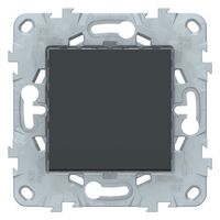Переключатель 1-клавишный перекрестный Schneider Electric UNICA NEW, скрытый монтаж, антрацит