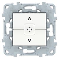 Выключатель для жалюзи с фиксацией Schneider Electric UNICA NEW, белый