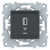 Карточный выключатель Schneider Electric UNICA NEW, антрацит