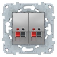 Аудио-розетка Schneider Electric UNICA NEW, алюминий