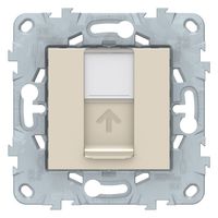 Розетка компьютерная 1xRJ45 Cat.5 Schneider Electric UNICA NEW, бежевый