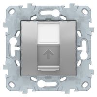 Розетка компьютерная 1xRJ45 Cat.5 Schneider Electric UNICA NEW, алюминий