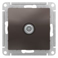 Розетка TV Schneider Electric ATLASDESIGN, оконечная, мокко