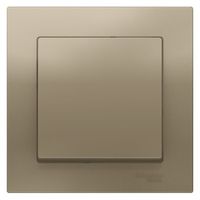 Выключатель 1-клавишный Schneider Electric ATLASDESIGN, скрытый монтаж, шампань