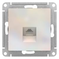 Розетка телефонная 1xRJ11 Schneider Electric ATLASDESIGN, жемчуг