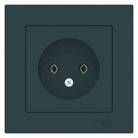 Розетка Schneider Electric ATLASDESIGN, скрытый монтаж, изумруд