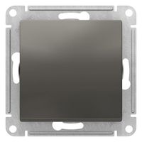 Переключатель 1-клавишный Schneider Electric ATLASDESIGN, скрытый монтаж, сталь