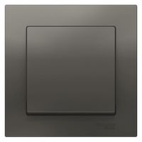 Выключатель 1-клавишный Schneider Electric ATLASDESIGN, скрытый монтаж, сталь