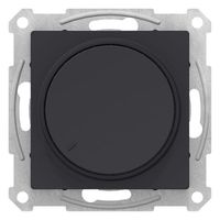 Светорегулятор поворотно-нажимной Schneider Electric ATLASDESIGN, 315 Вт, для LED 7-157 Вт/ВА, карбон