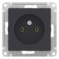 Розетка Schneider Electric ATLASDESIGN, скрытый монтаж, карбон