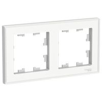 Рамка 2 поста Schneider Electric ATLASDESIGN, прозрачный