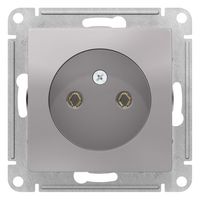 Розетка Schneider Electric ATLASDESIGN, скрытый монтаж, винтовые клеммы, алюминий