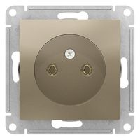 Розетка Schneider Electric ATLASDESIGN, скрытый монтаж, шампань