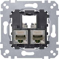 Механизм розетки компьютерная 2xRJ45 Cat.6 Schneider Electric