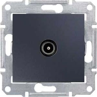 Розетка TV Schneider Electric SEDNA, проходная 8дБ, графит