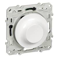 Светорегулятор поворотно-нажимной Schneider Electric ODACE, 4-400 Вт, LED 4-200 Вт белый