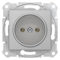 Розетка Schneider Electric SEDNA, скрытый монтаж, безвинтовые клеммы, алюминий