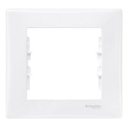 Рамка 1 пост Schneider Electric SEDNA, белый