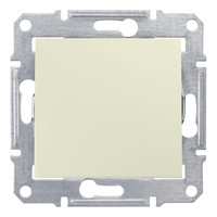 Переключатель 1-клавишный IP44 Schneider Electric SEDNA, скрытый монтаж, бежевый