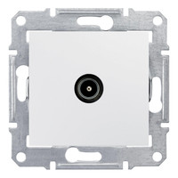 Розетка TV Schneider Electric SEDNA, проходная 8дБ, белый