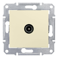 Розетка TV Schneider Electric SEDNA, проходная 8дБ, бежевый