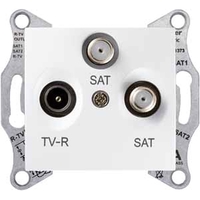 Розетка TV-SAT Schneider Electric SEDNA, оконечная, белый