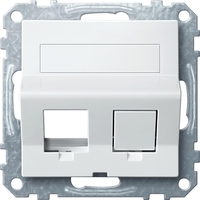 Накладка на розетку информационную Schneider Electric MERTEN SYSTEM M, белый