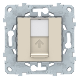 Розетка компьютерная 1xRJ45 Cat.6 Schneider Electric UNICA NEW, бежевый